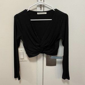 Knotted Long Sleeve Shirt